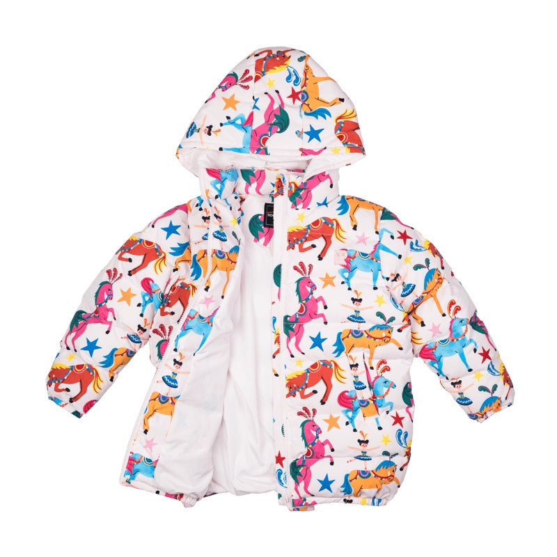 Rock Your Baby Parade Long Hooded Puffer Jacket With Lining