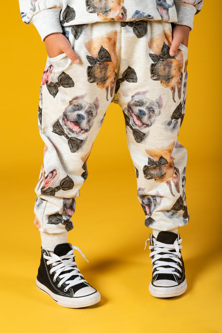 Rock Your Baby Black Tie Pups Trackies