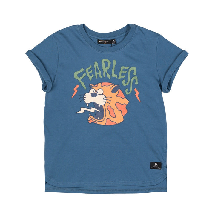 Rock Your Baby Fearless Blue T-Shirt Boxy Fit