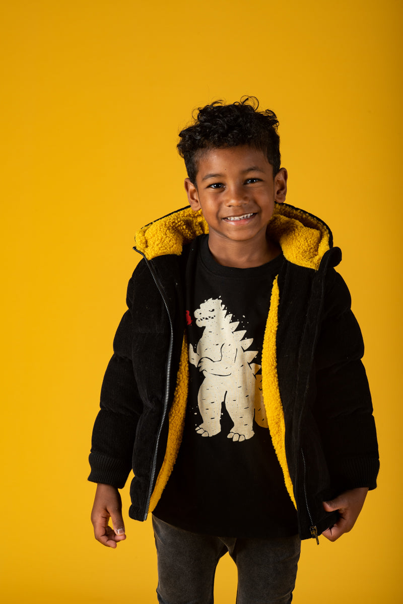 Rock Your Baby Godzilla Fire Long Sleeve T-Shirt