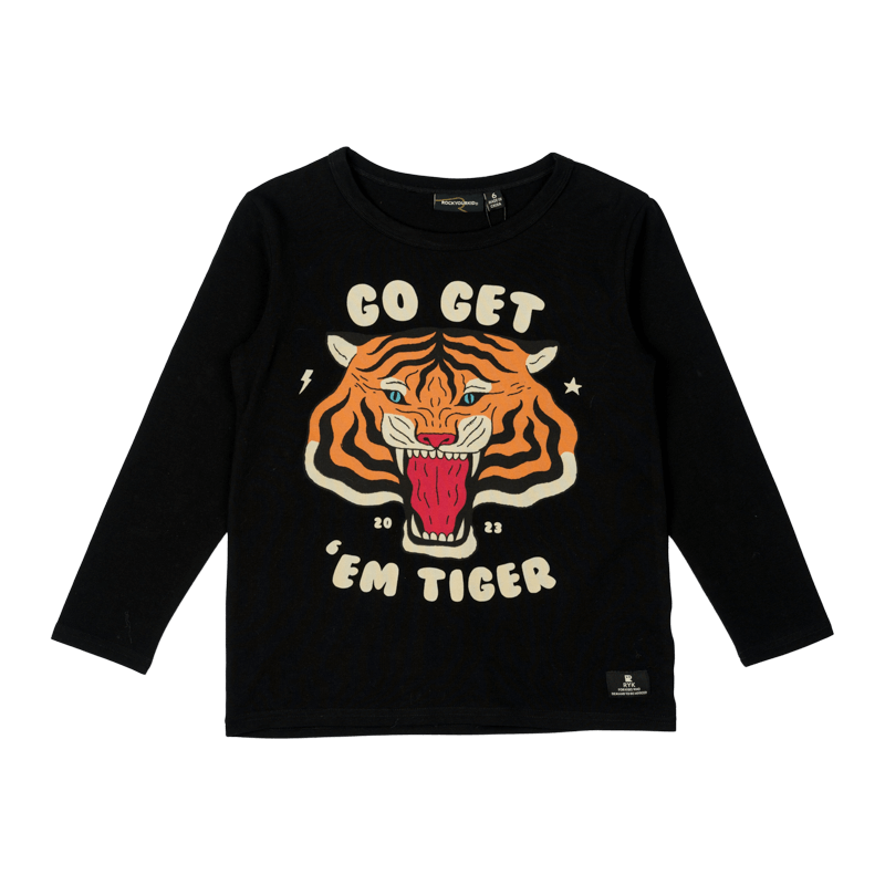 Rock Your Baby Go Get Em Tiger Long Sleeve T-Shirt