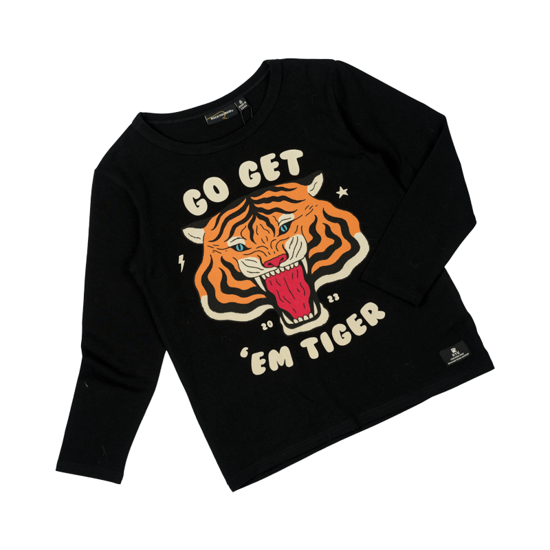 Rock Your Baby Go Get Em Tiger Long Sleeve T-Shirt