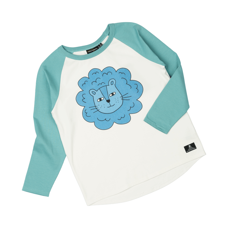 Rock Your Baby Mane Event Cream/Blue Long Sleeve T-Shirt