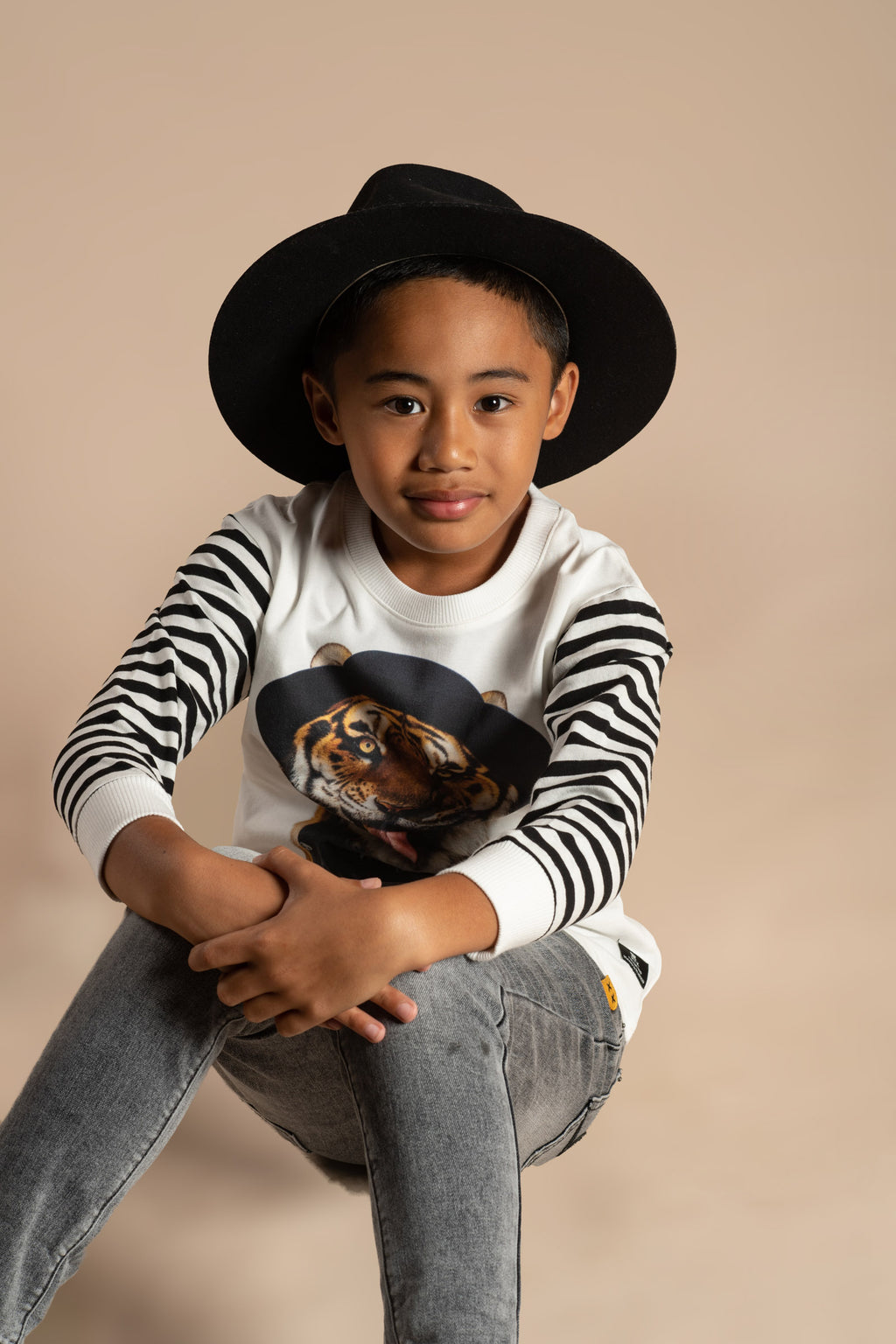 Rock Your Baby Music Long Sleeve Boxy Fit T-Shirt