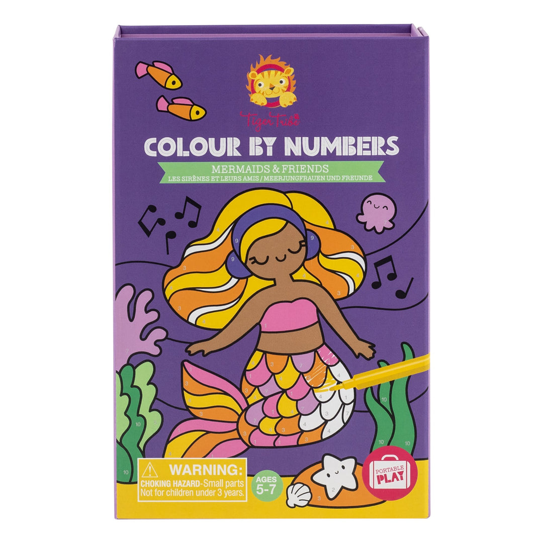 Colour by Numbers - Mermaids and Friends