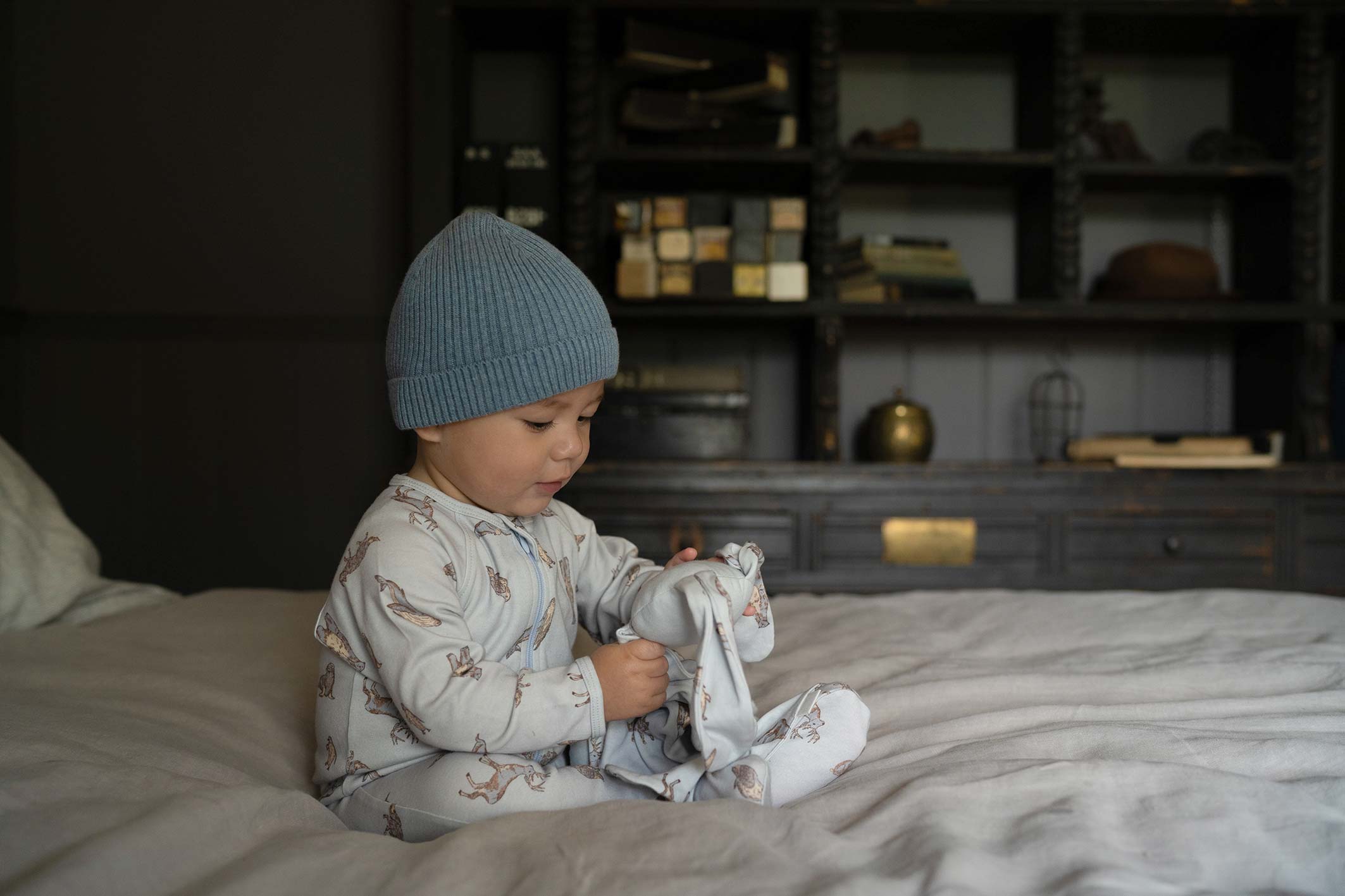 Organic Beanie - Tommy / Storm