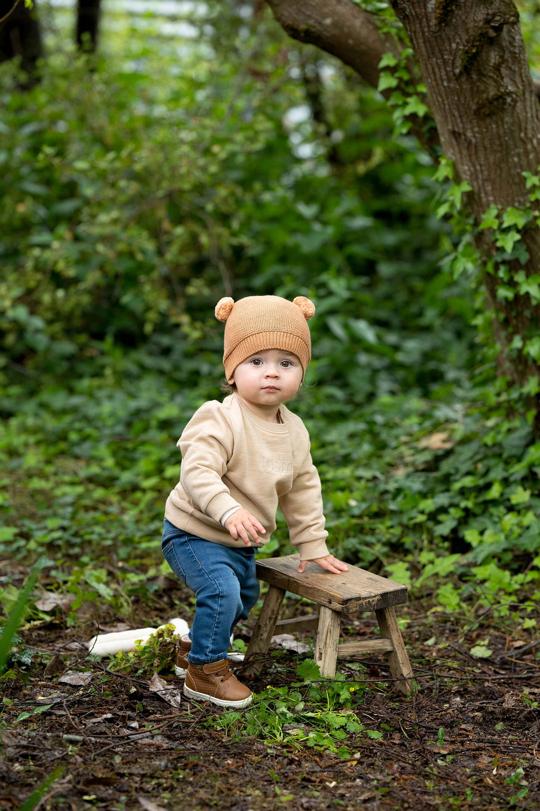 Toshi Organic Beanie - Snowy / Ginger