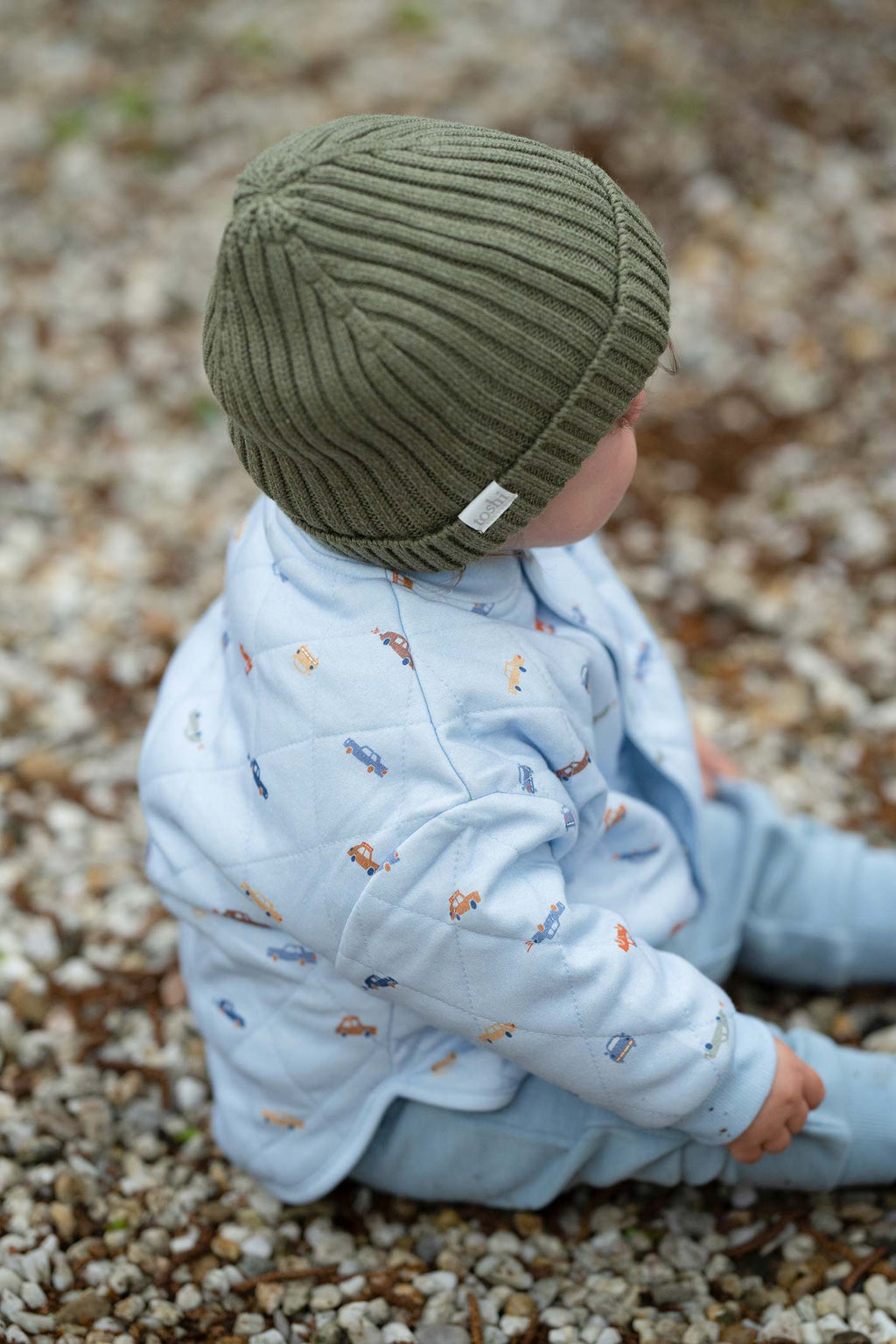 Organic Beanie - Tommy / Olive