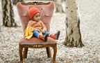 Toshi Organic Beanie - Snowy / Coral