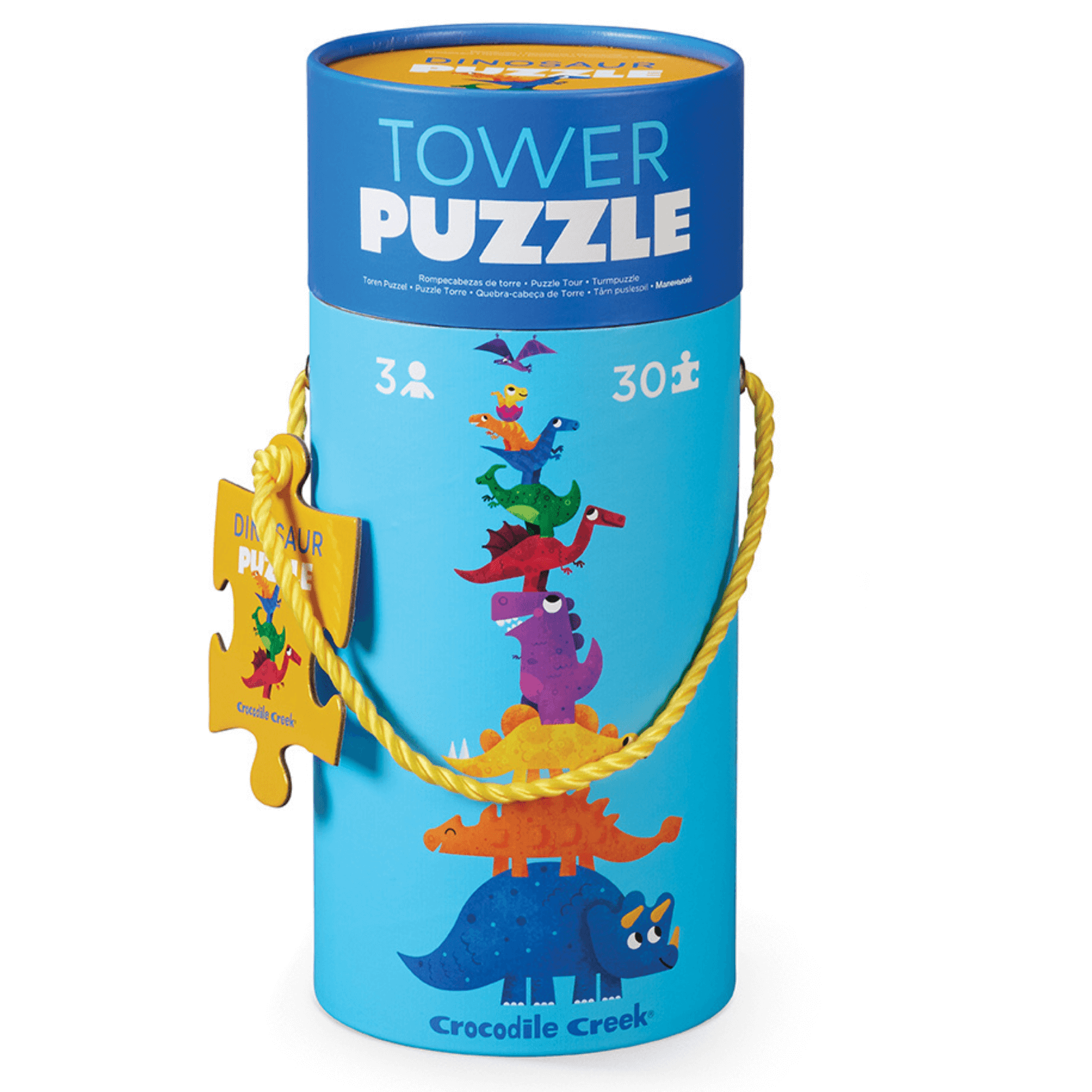 Tower Puzzle 30 Piece - Dinosaur