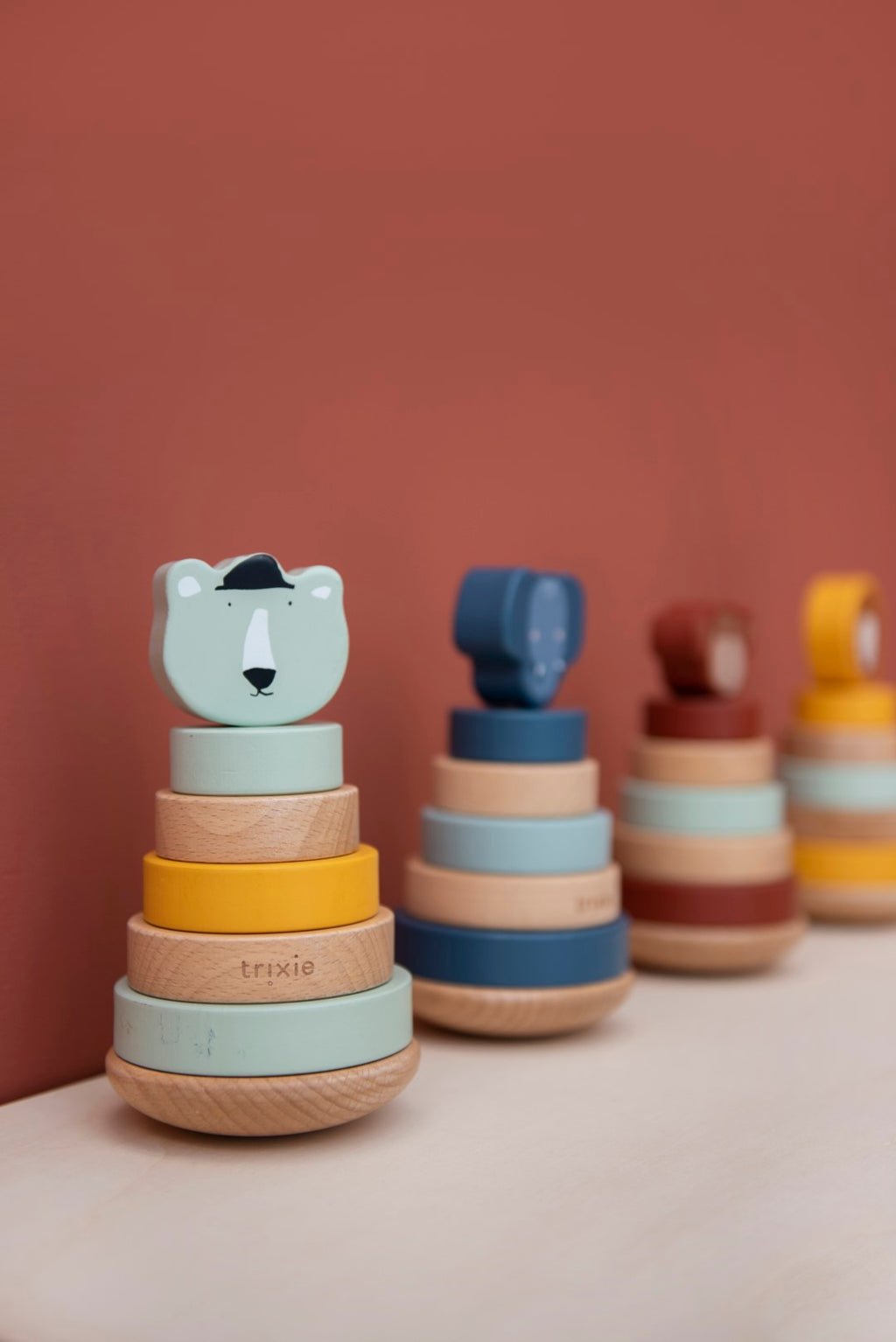Wooden Stacking Toy - Mr. Monkey