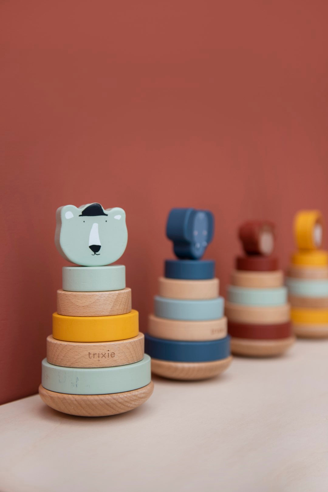 Wooden Stacking Toy - Mr. Monkey