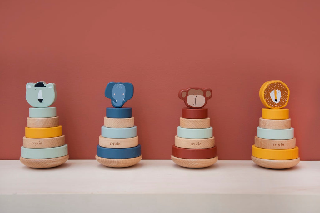 Wooden Stacking Toy - Mrs. Elephant