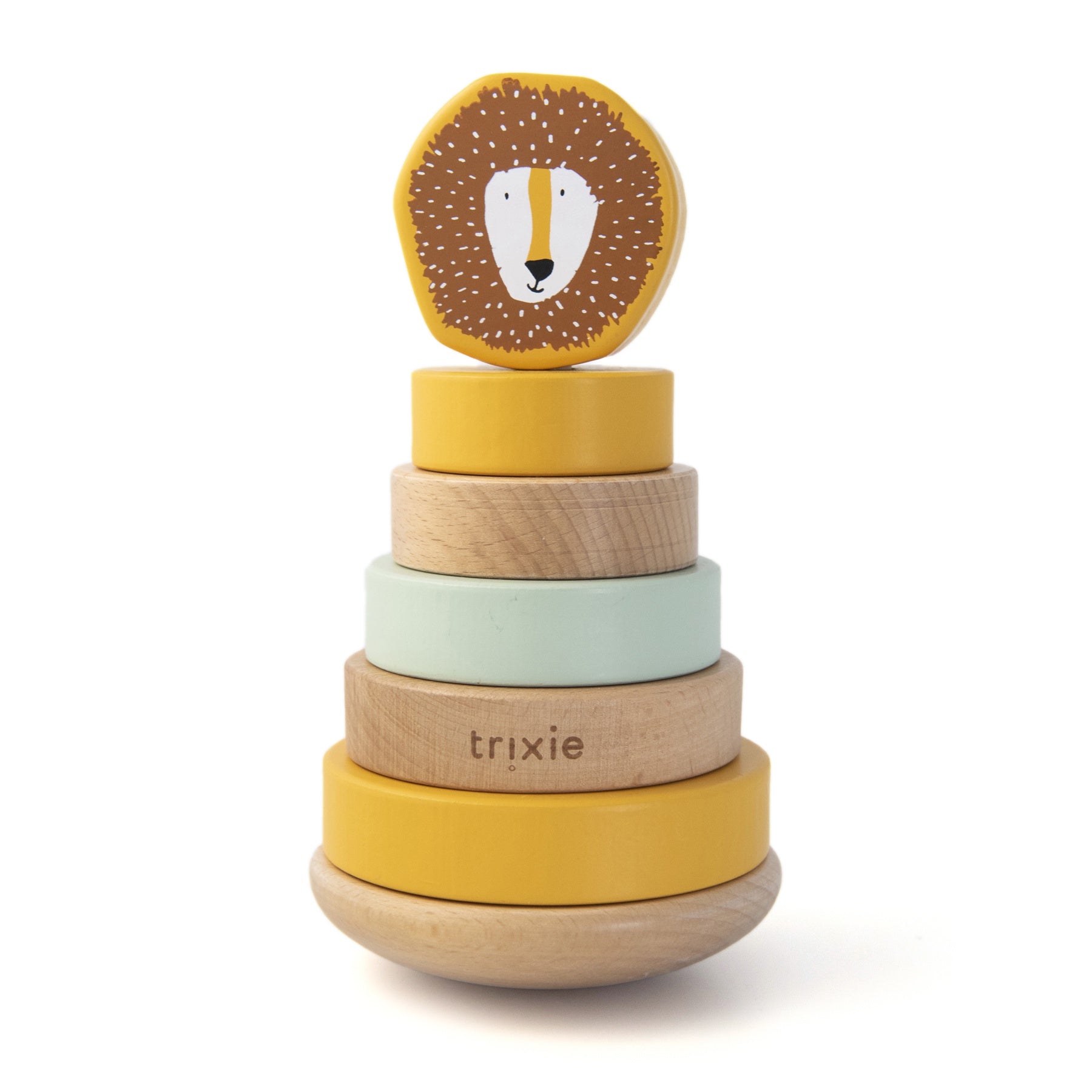 Wooden Stacking Toy - Mr. Lion