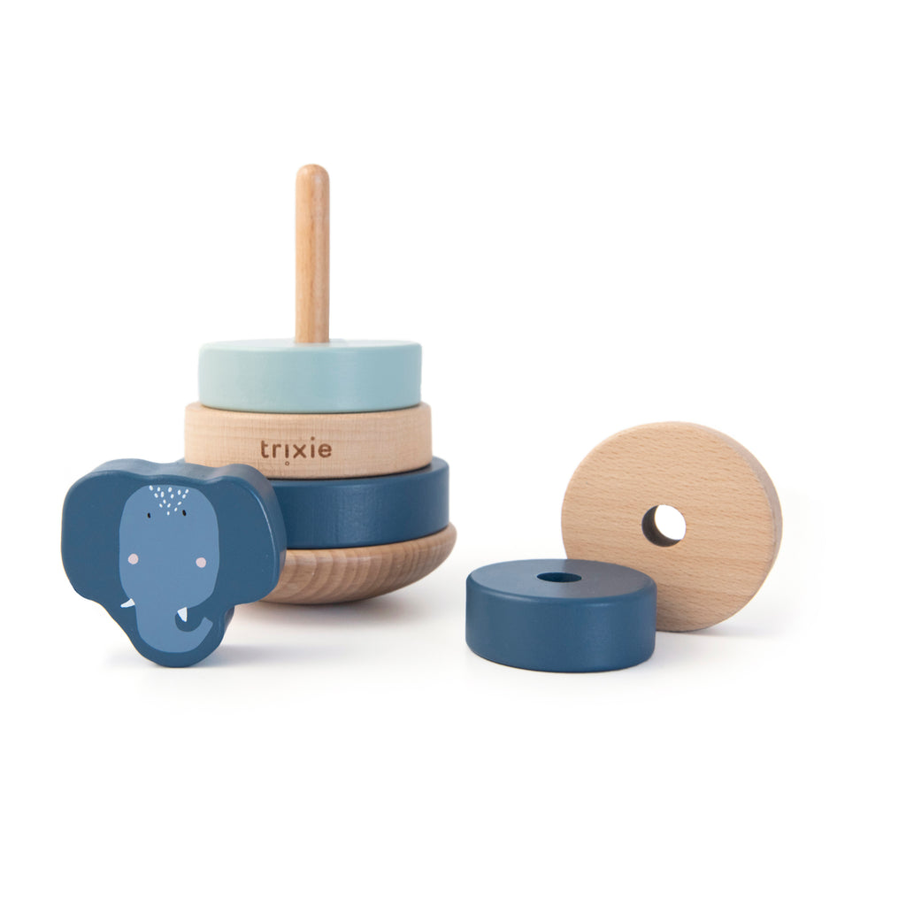 Wooden Stacking Toy - Mrs. Elephant