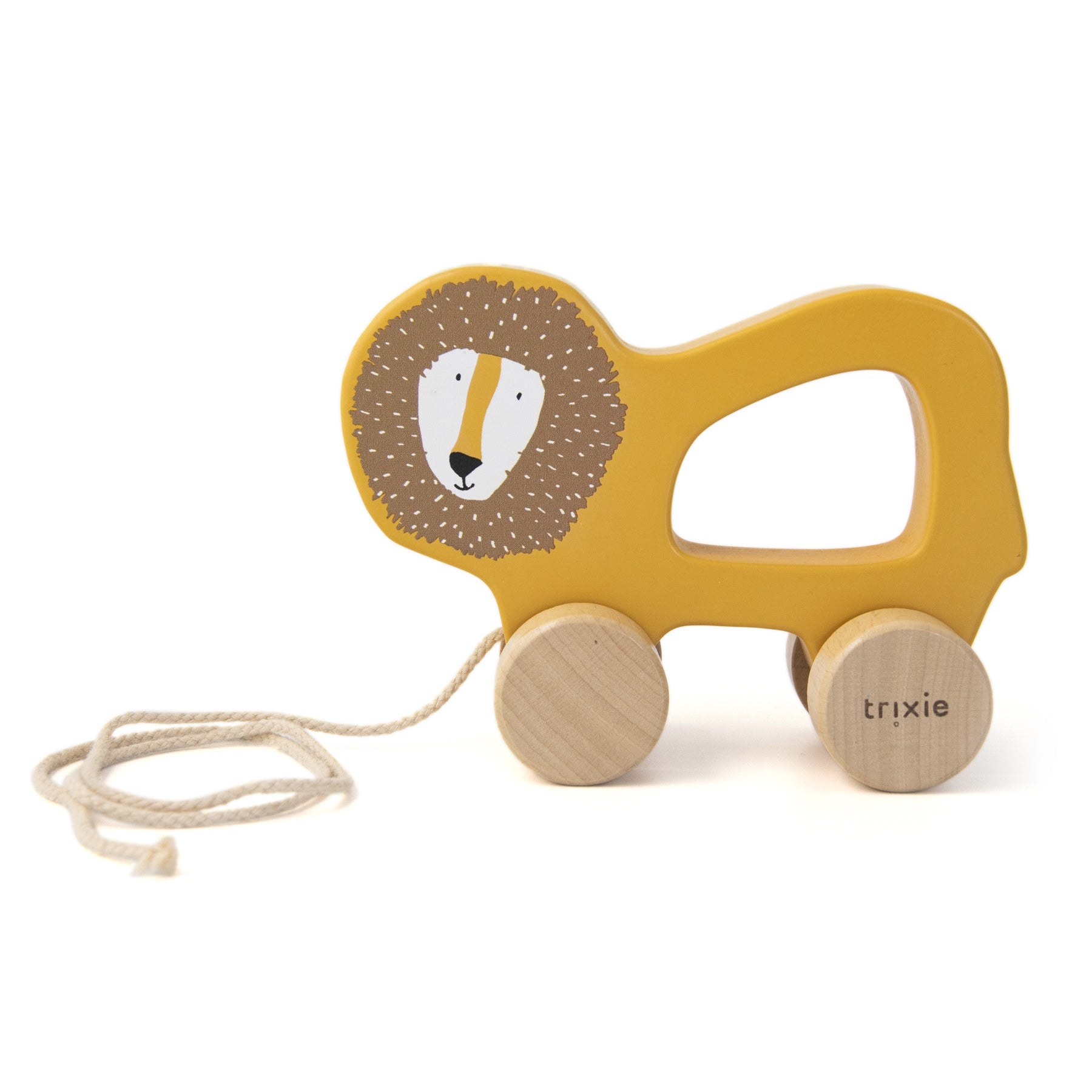 Wooden Pull Along Toy - Mr. Lion