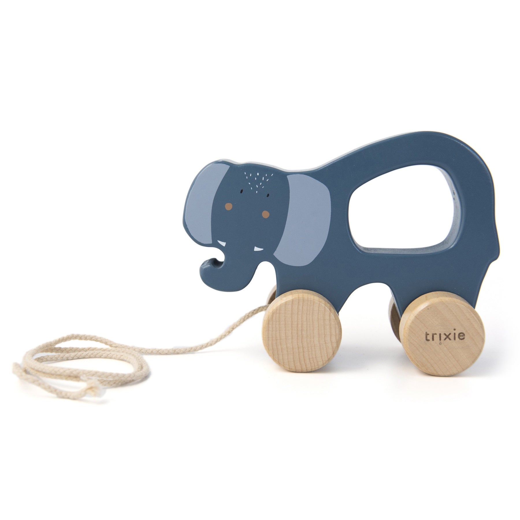 Wooden Pull Along Toy - Mrs. Elephant