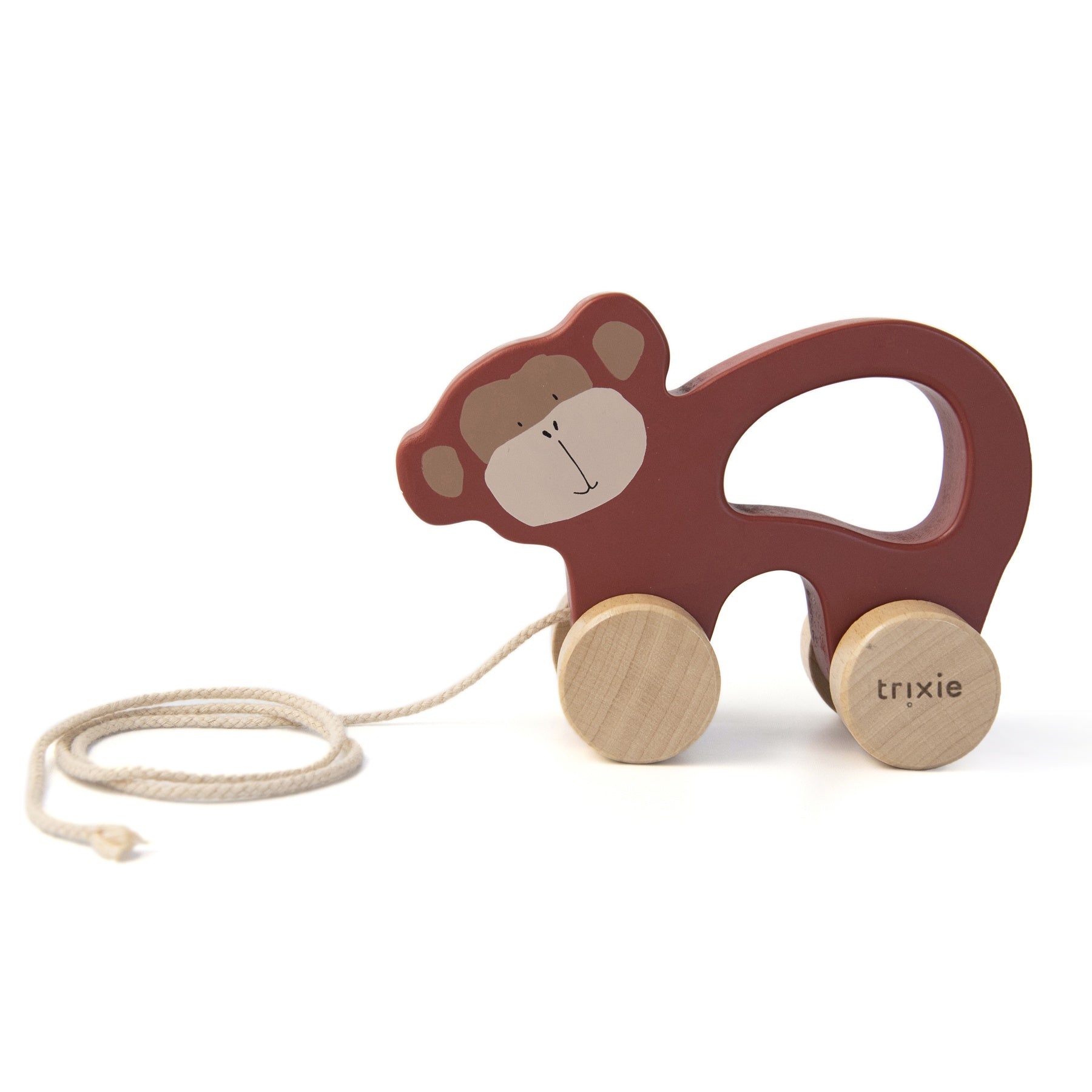 Wooden Pull Along Toy - Mr. Monkey