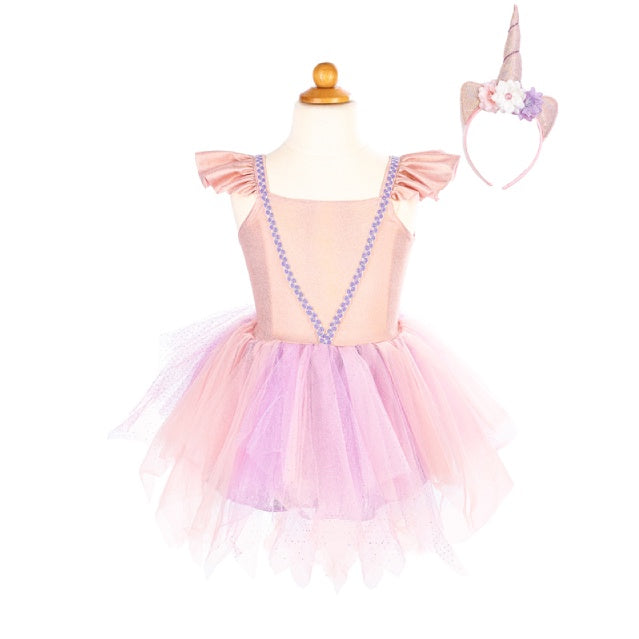 Pink Shimmer Unicorn Dress and Headband