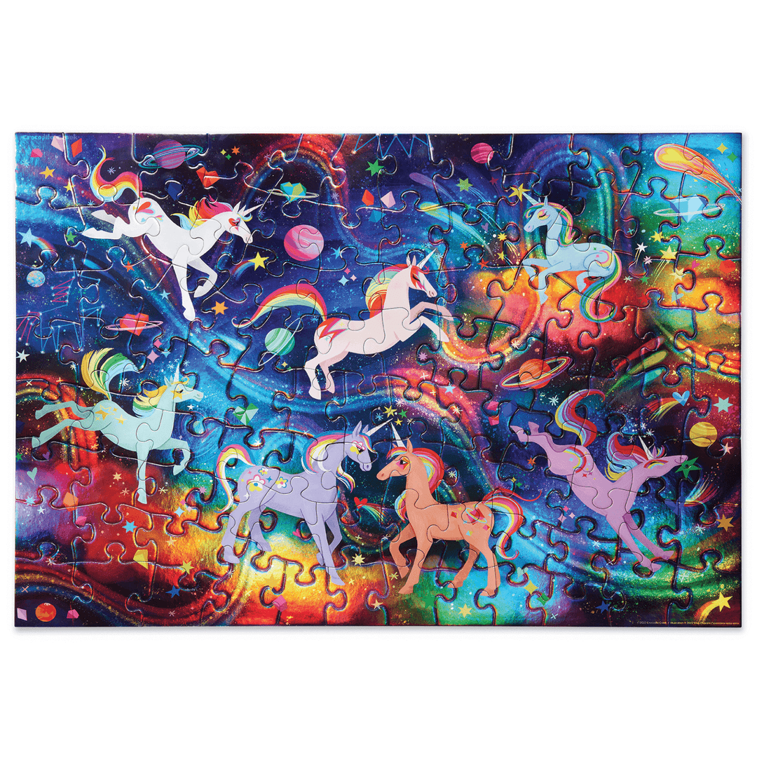 Holographic Puzzle 100 Piece - Unicorn Galaxy