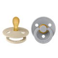 Colour Symmetrical Pacifier 2 Pack - Vanilla/Cloud