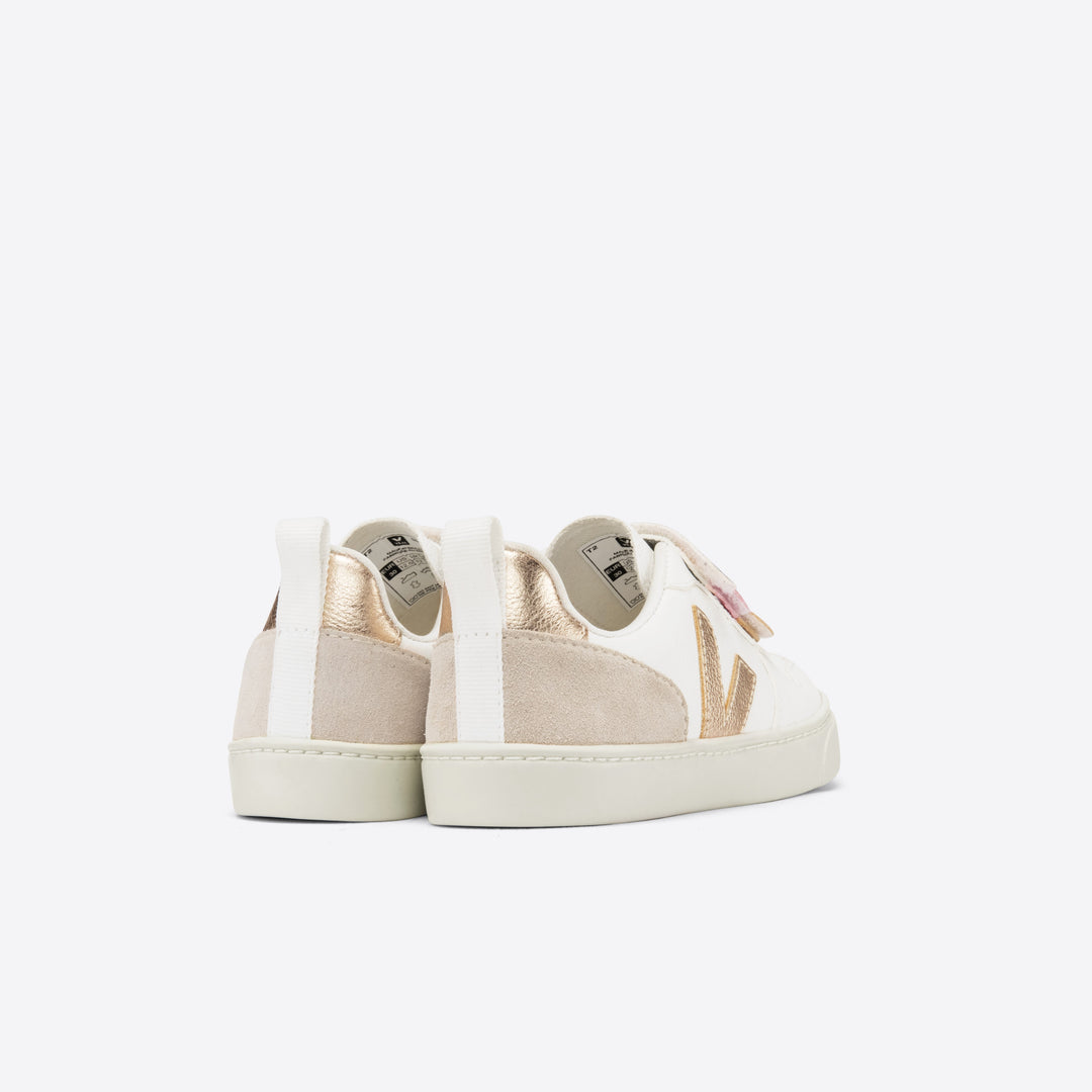 Veja V-10 Velcro Leather - Multico/Extra White/Shiny