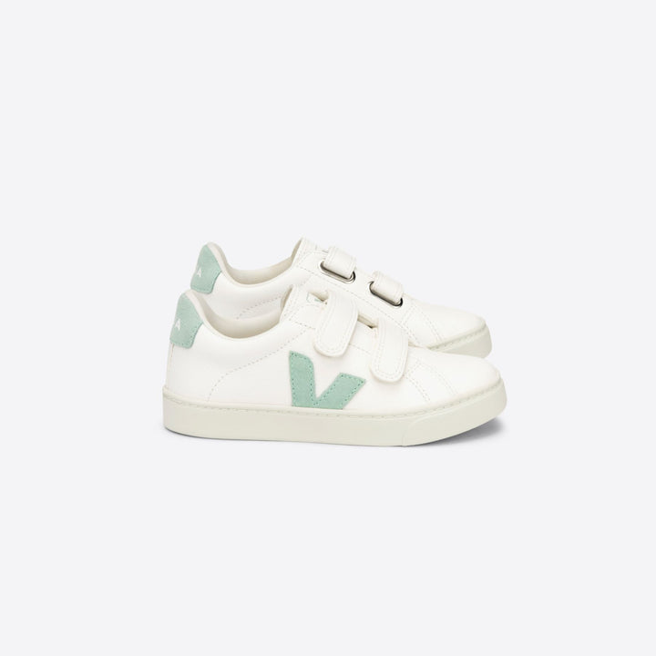 Veja Esplar Velcro Leather - Extra White/Matcha