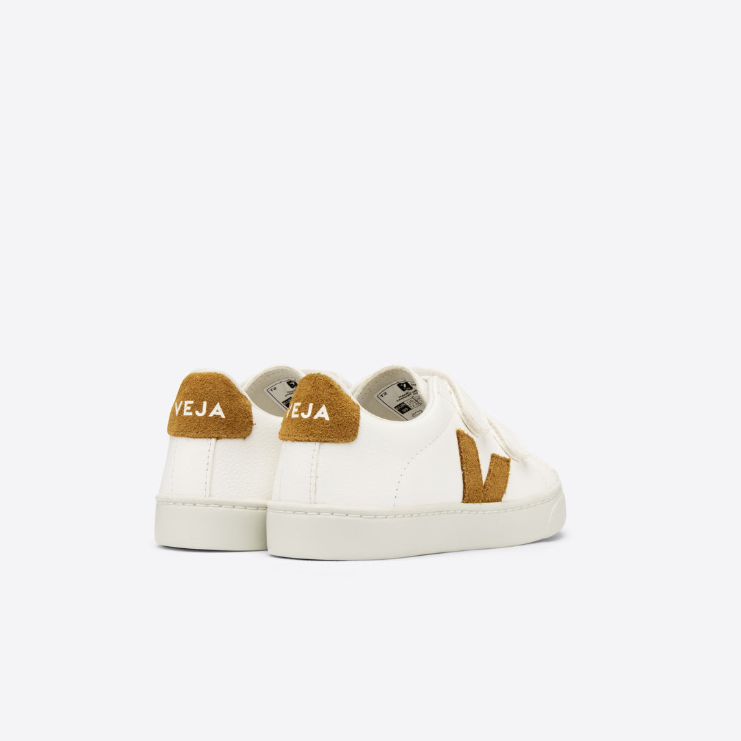 Veja Esplar Velcro Leather - Extra White/Camel