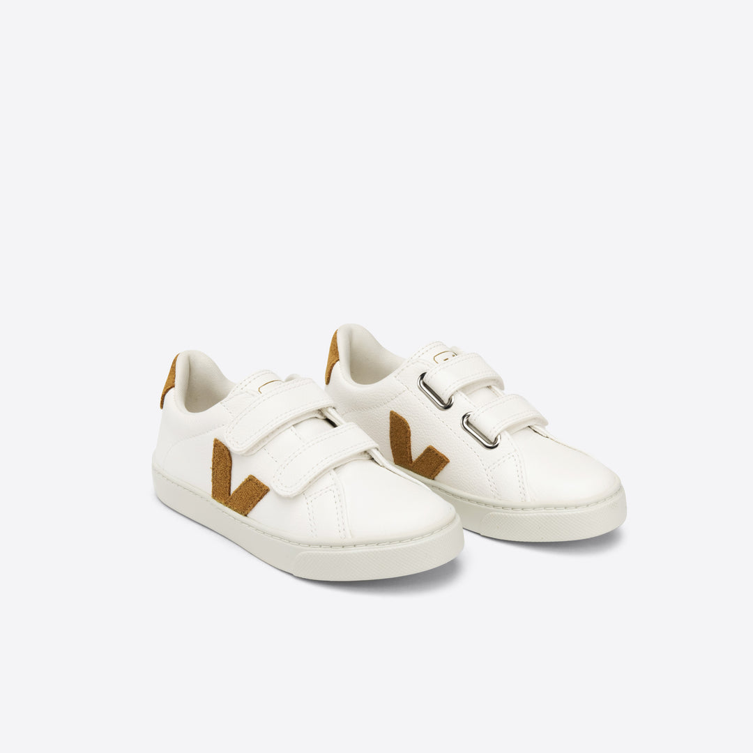 Veja Esplar Velcro Leather - Extra White/Camel