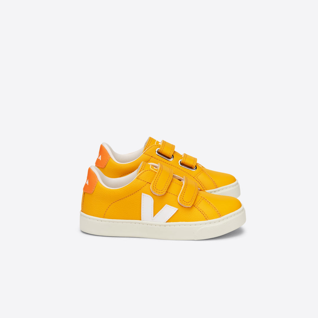 Veja Esplar Velcro Leather - Ouro/White