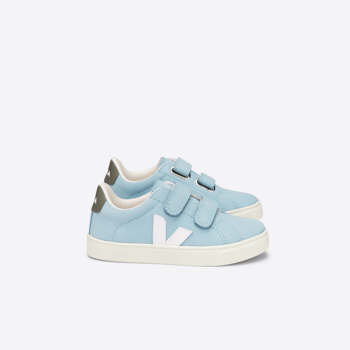 Veja Esplar Velcro Nubuck - Steel/White