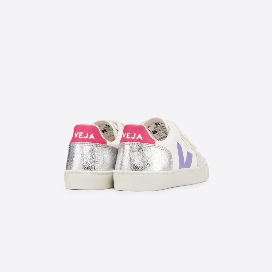 V-12 Velcro Leather - Multico/Silver