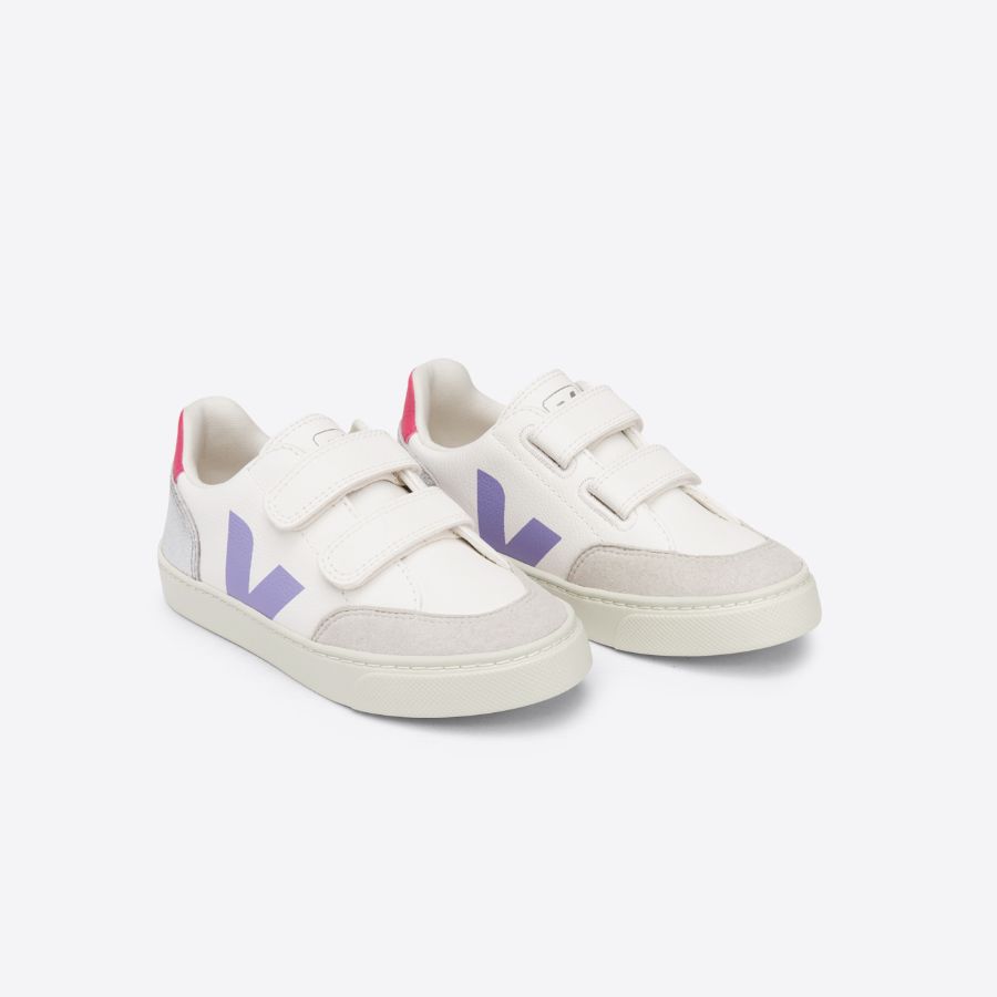 V-12 Velcro Leather - Multico/Silver