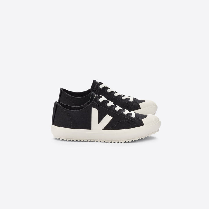 Veja Flip Elastic Laces Canvas - Black Pierre