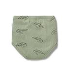 Organic Rib Nappy Pant - Little Croc