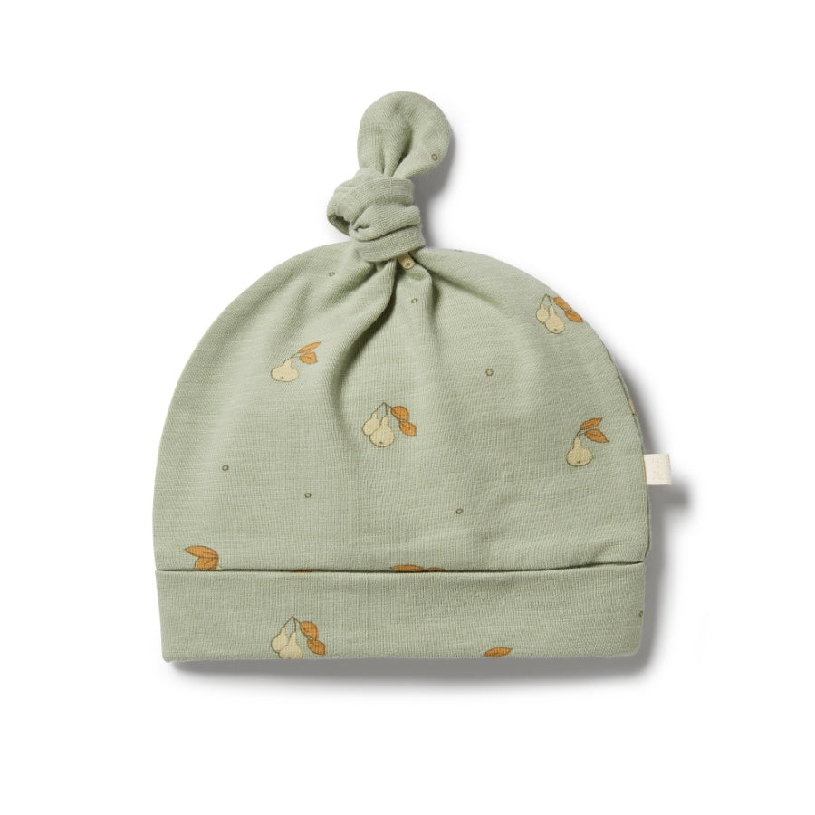 Organic Knot Hat - Perfect Pears