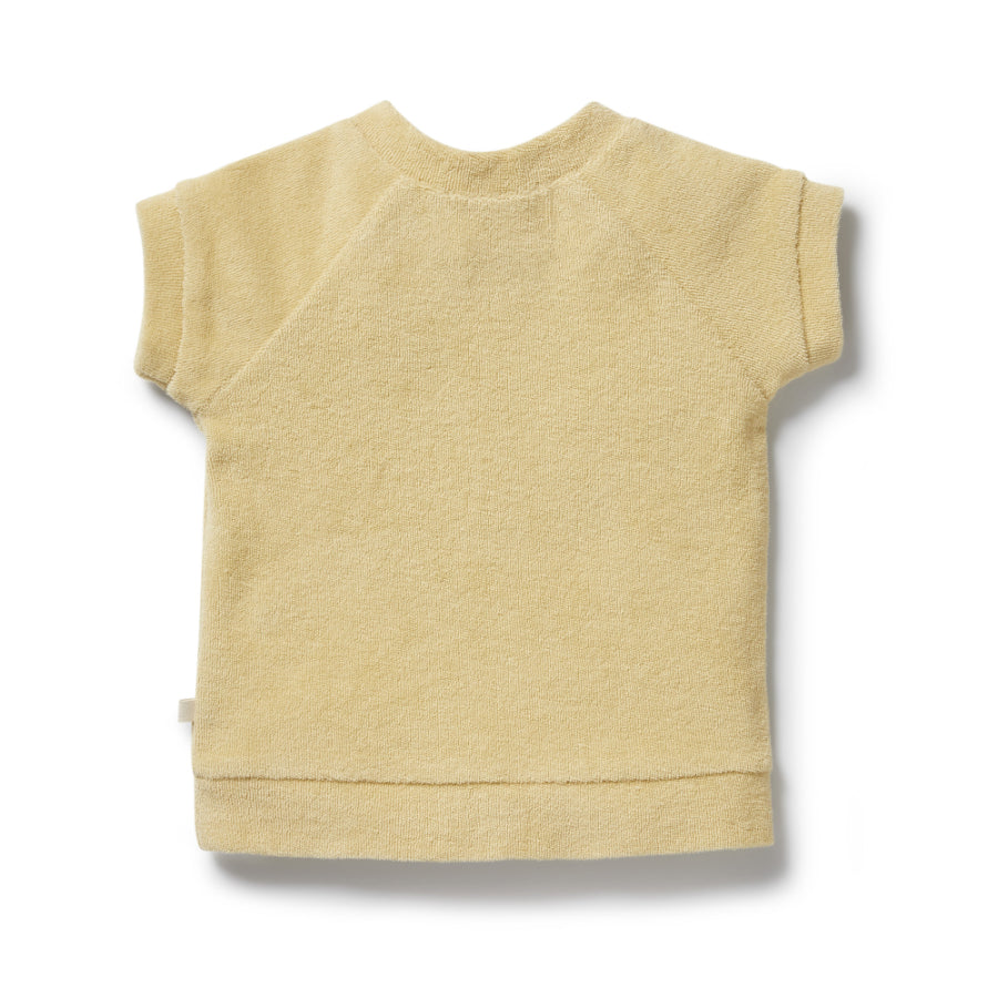 Organic Terry Short Sleeve Sweat - Hay