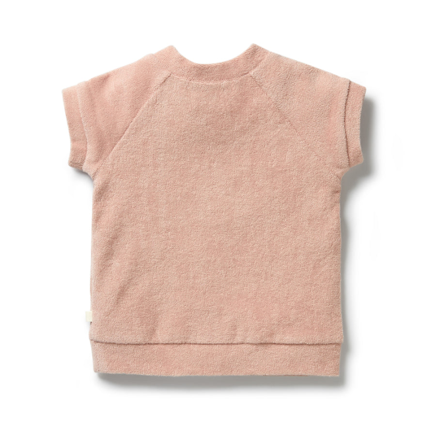 Wilson & Frenchy Organic Terry Short Sleeve Sweat - Rose