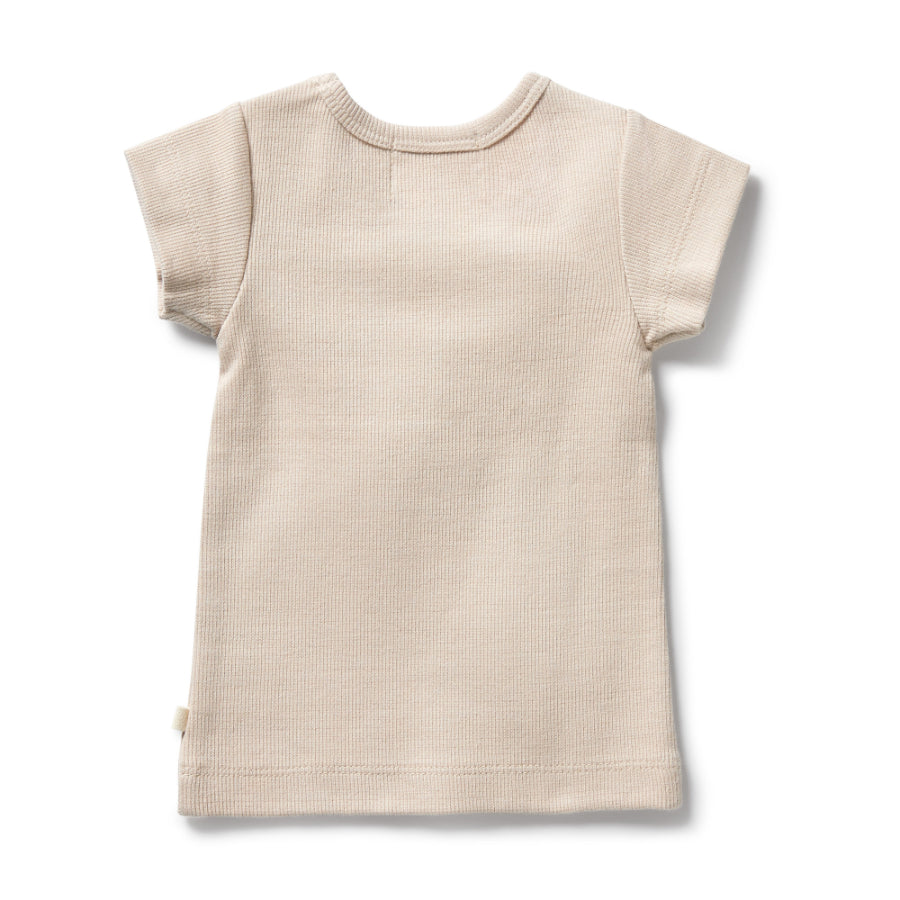 Organic Rib Tee - Little Swan
