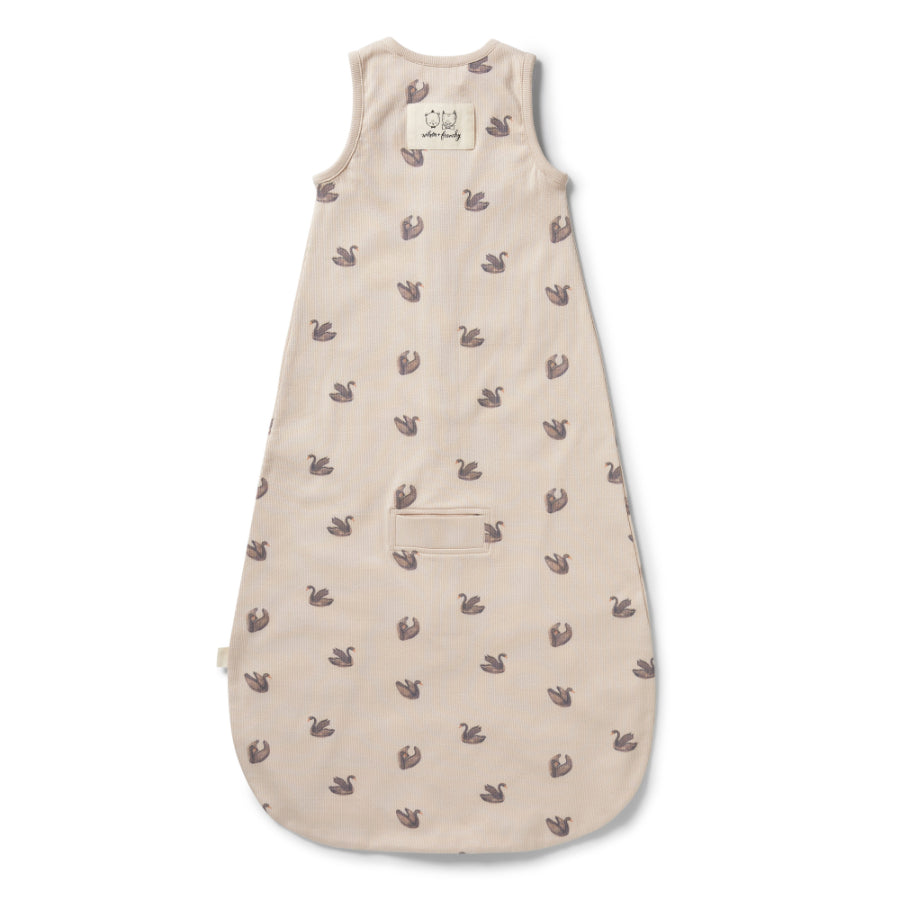 Organic Rib Sleeping Bag 0.9 TOG - Little Swan