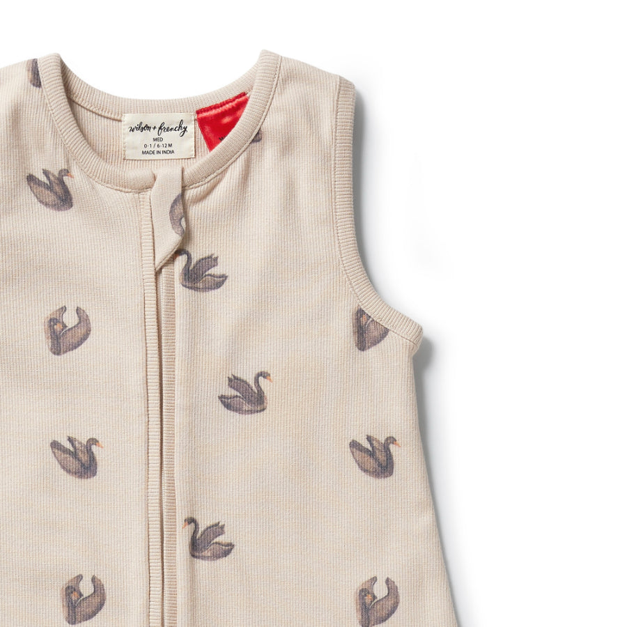 Organic Rib Sleeping Bag 0.9 TOG - Little Swan