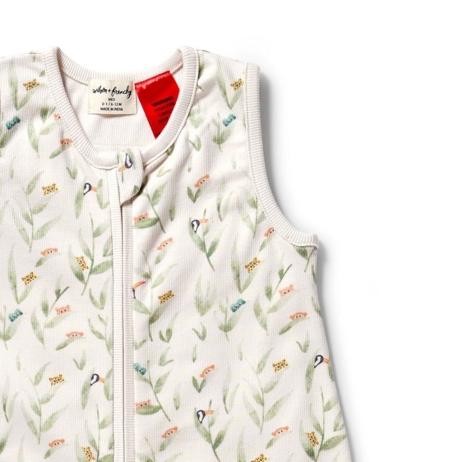 Organic Rib Sleeping Bag 0.9 TOG - Peek-a-Boo