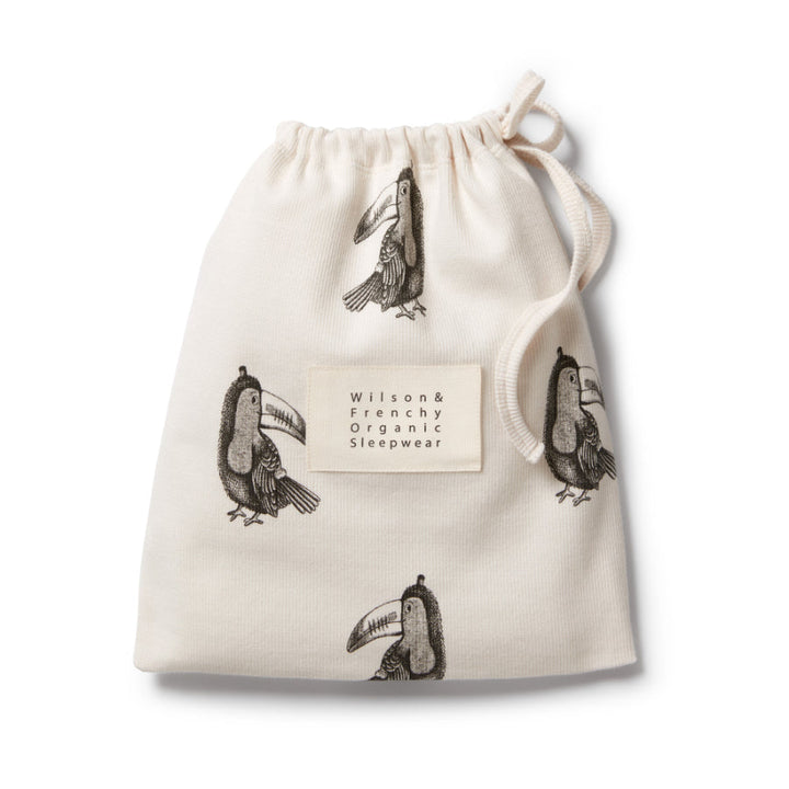 Wilson & Frenchy Organic Rib Short Sleeve Pyjamas - Tommy Toucan