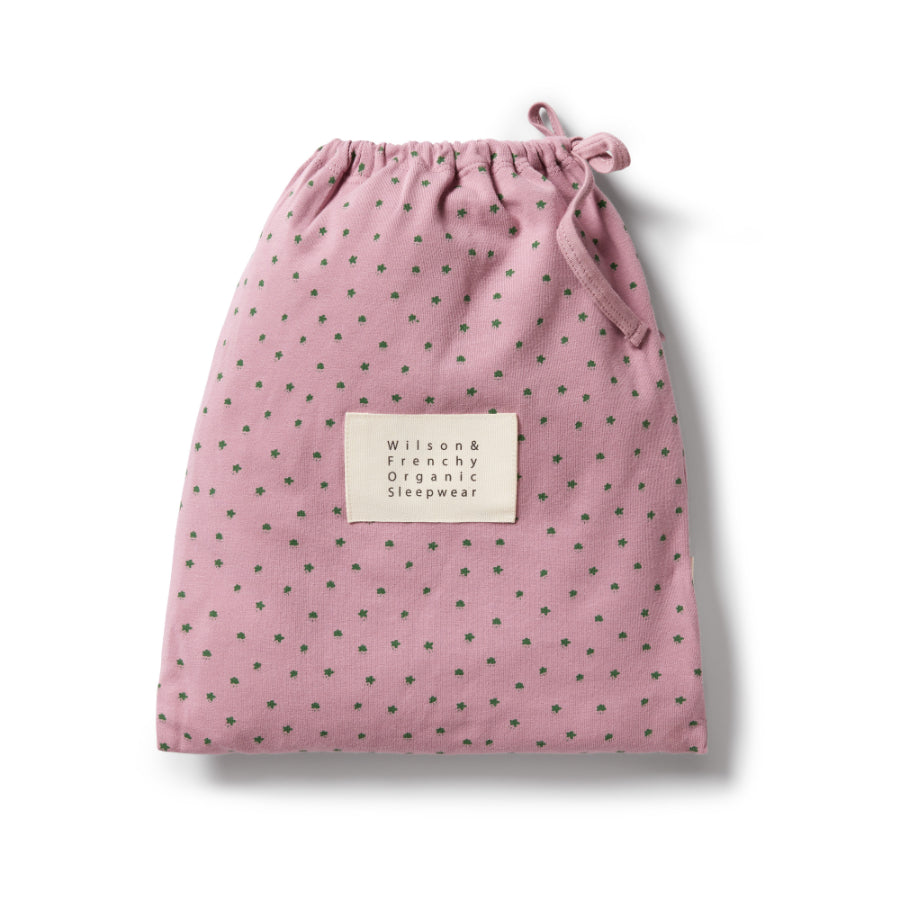 Wilson & Frenchy Organic Rib Short Sleeve Pyjamas - Little Clover
