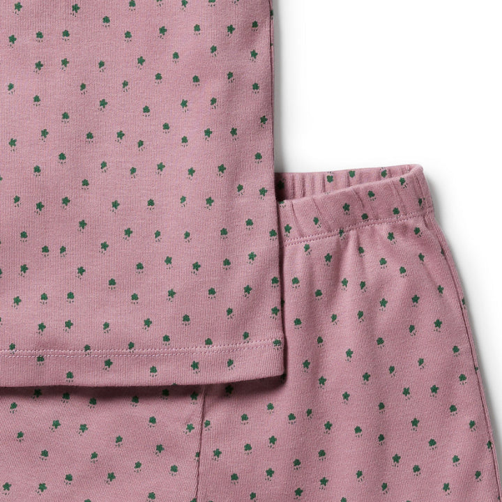 Wilson & Frenchy Organic Rib Short Sleeve Pyjamas - Little Clover
