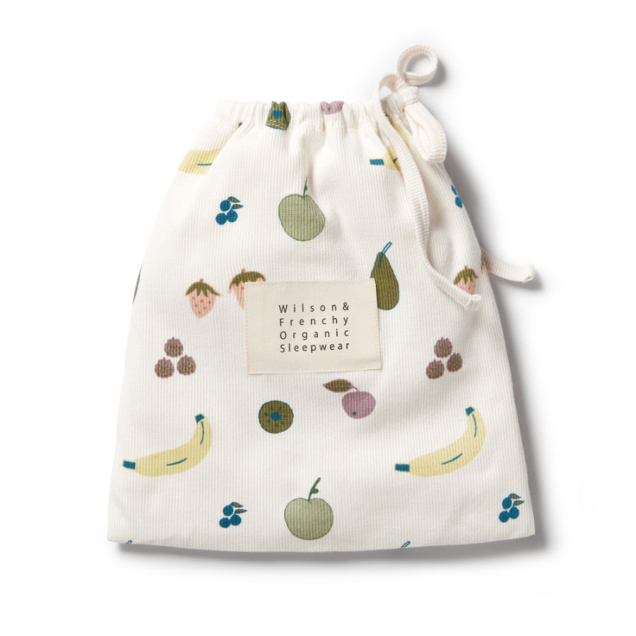 Wilson & Frenchy Organic Rib Short Sleeve Pyjamas - Fruity
