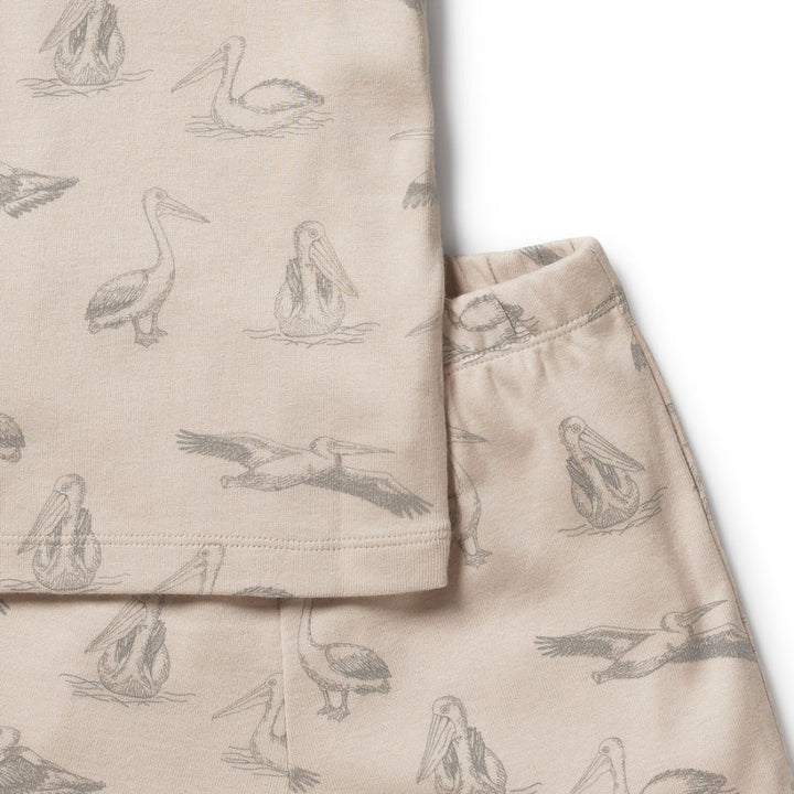 Wilson & Frenchy Organic Rib Short Sleeve Pyjamas - Little Pelican