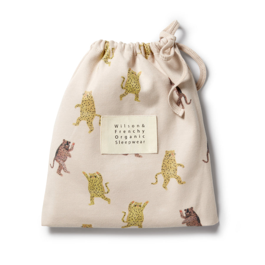 Wilson & Frenchy Organic Rib Short Sleeve Pyjamas - Roar