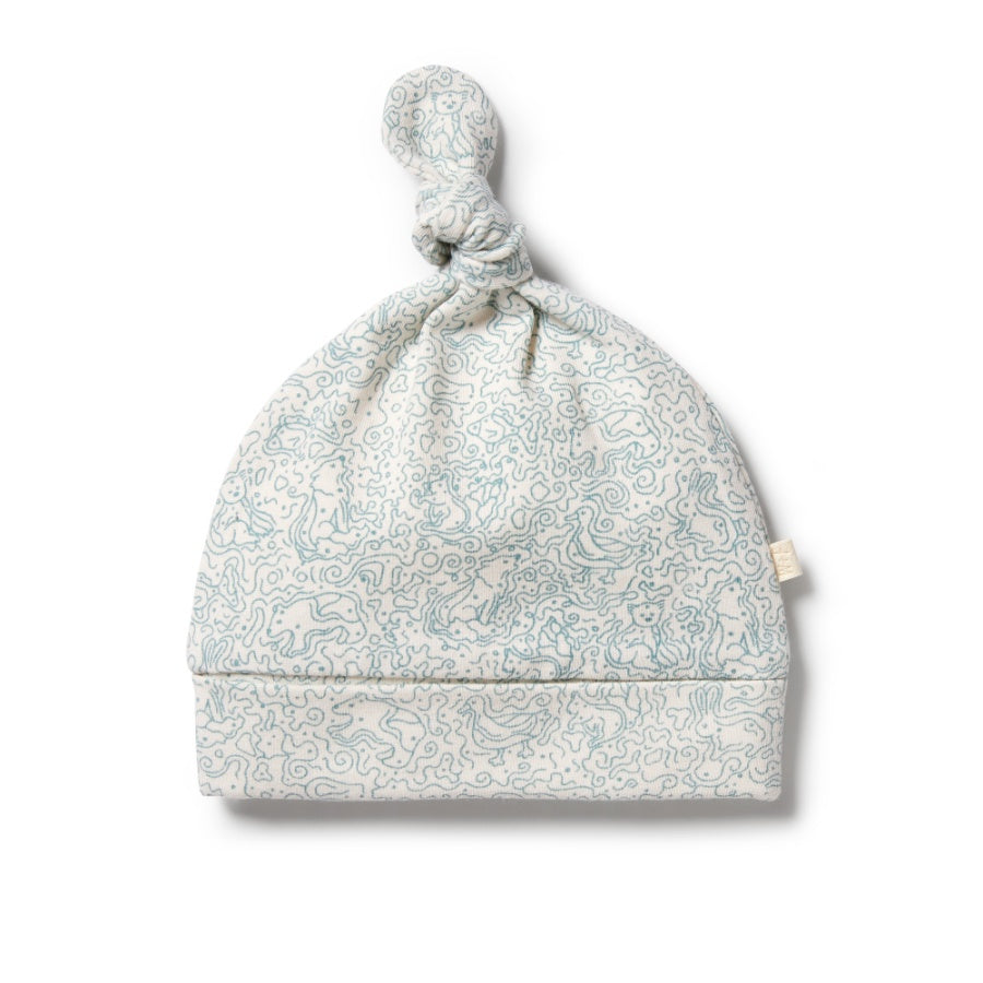 Wilson & Frenchy Organic Knot Hat - Squiggle