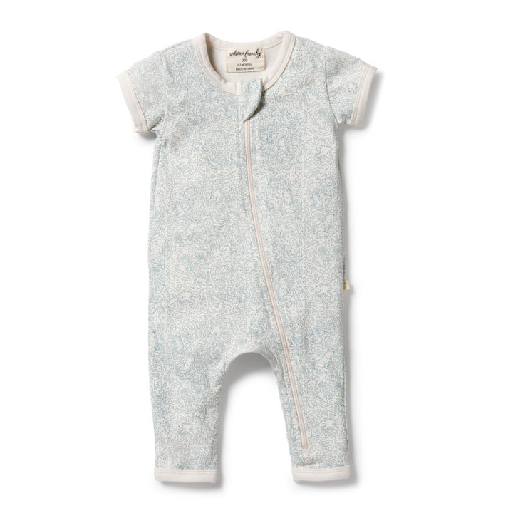 Wilson & Frenchy Organic Zipsuit - Squiggle